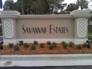 Savannah Estates Entrance