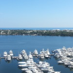 View of Marina out to the Ocean